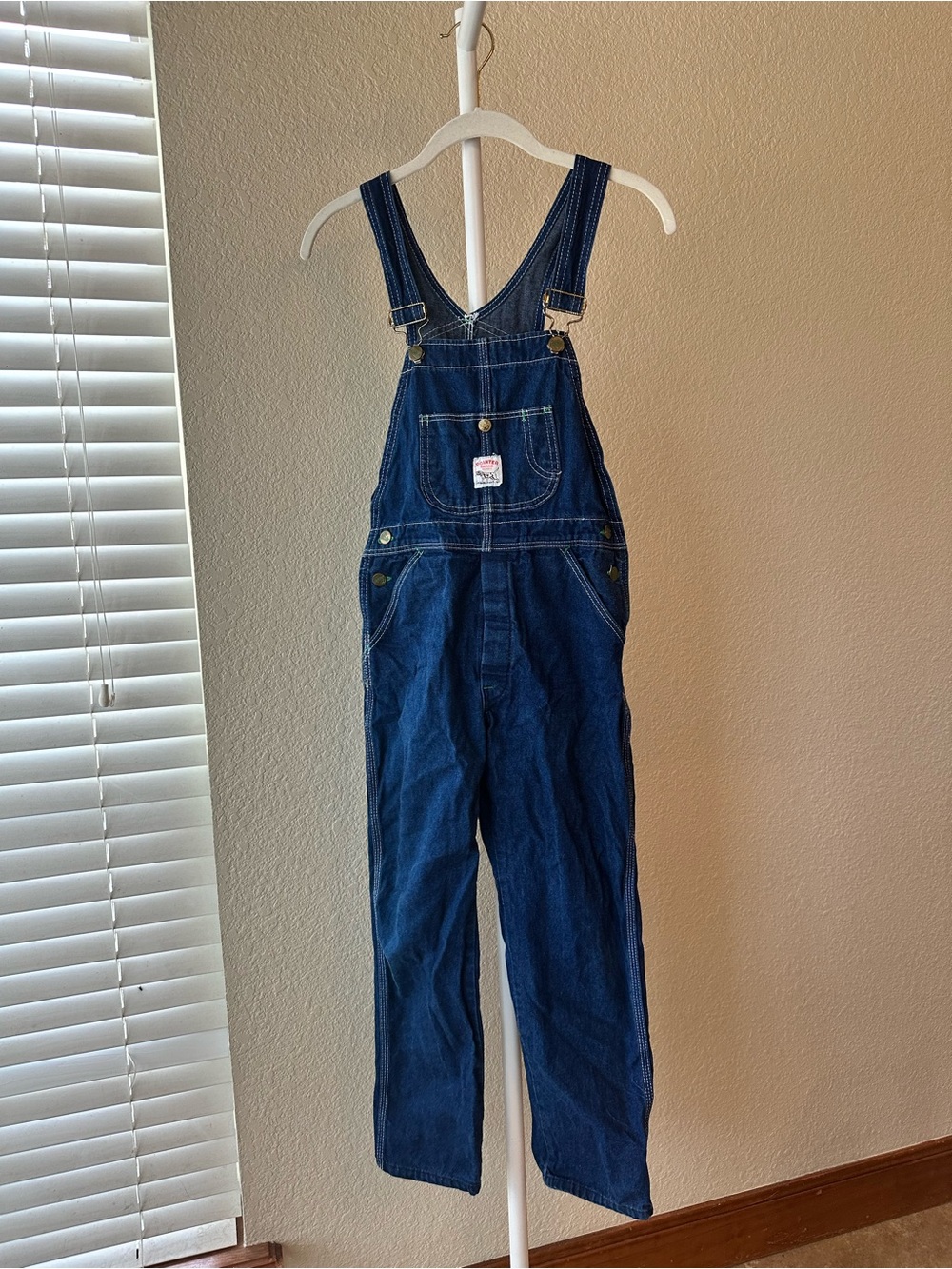 VTG Pointer Brand denim bib overalls RN 14916 youth size 10 in EUC